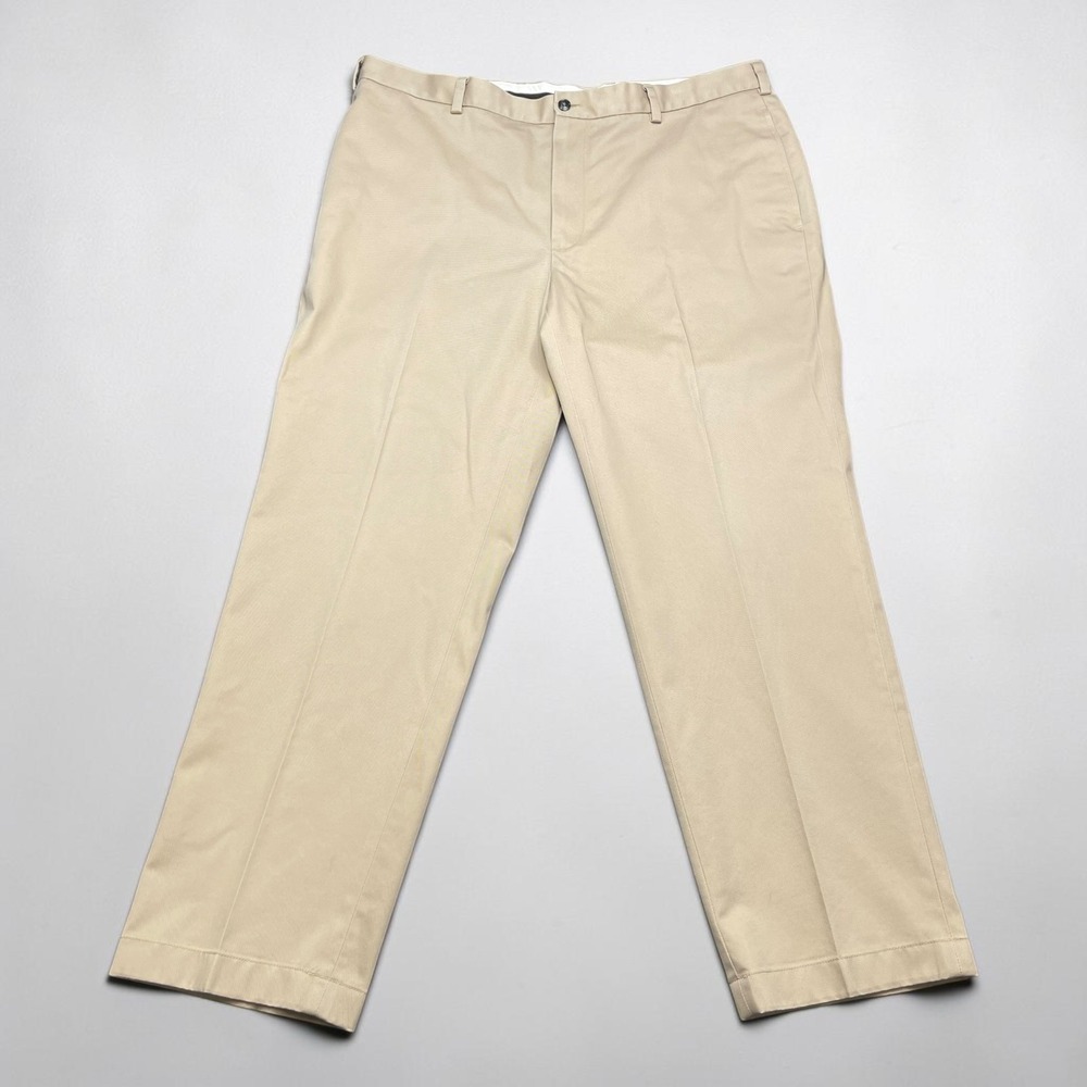 Brooks Brothers Advantage Chino Clark Khaki Pants Mens 40x30 Tan Cotton Trousers